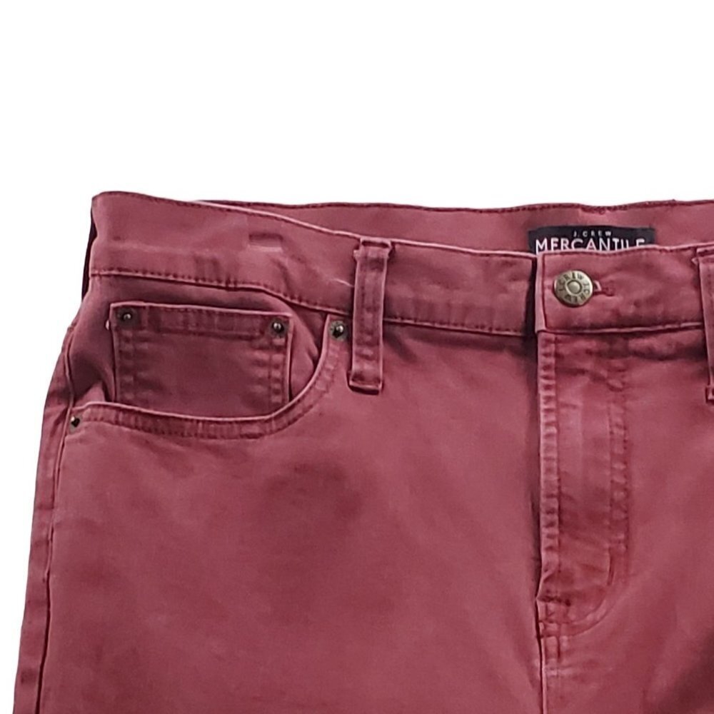J. Crew mercantile size 31 Skinny Leg Dark Pink Twill Pants - Picture 4 of 10